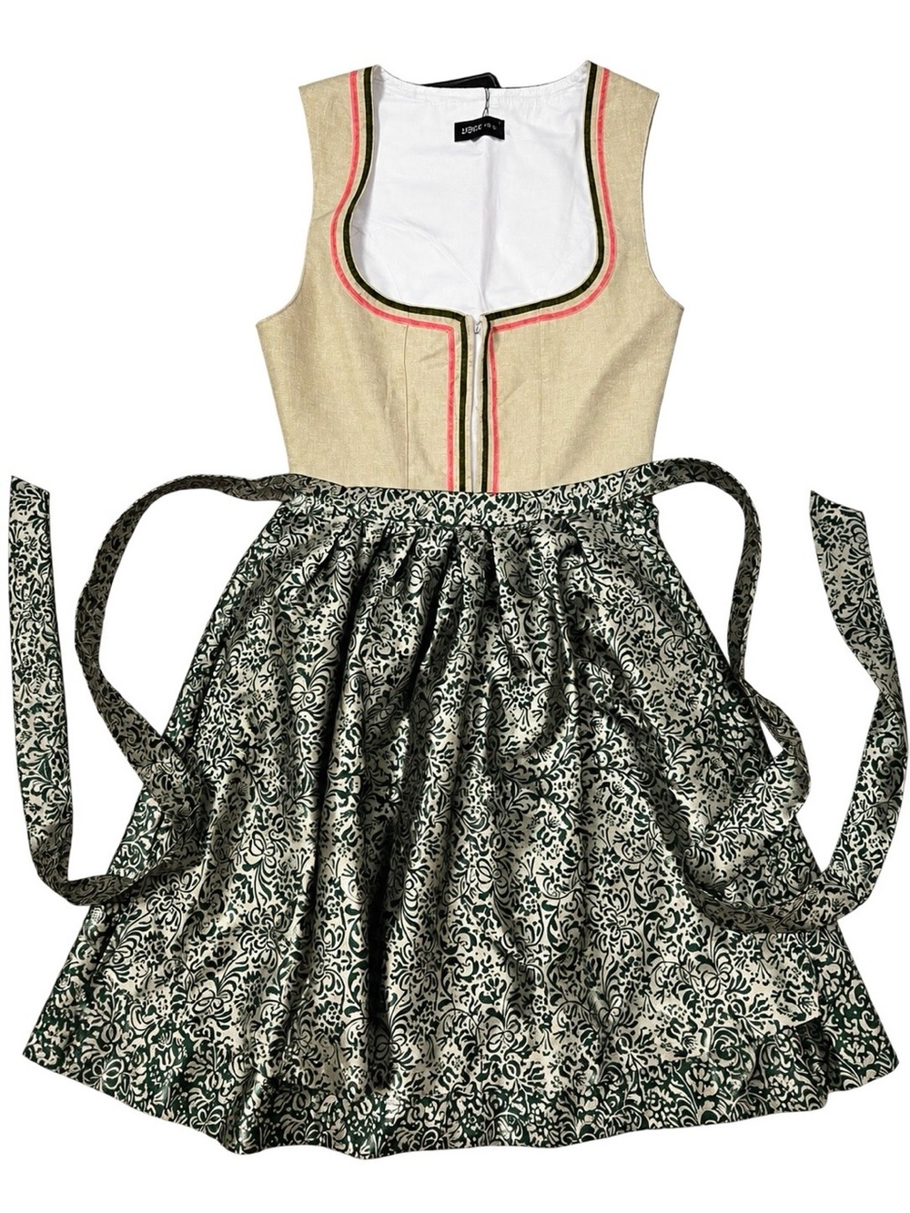 NWT beautiful GloryStar Oktoberfest Dirndl Dress with Matching Apron - Size L